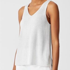 Eileen Fisher organic Cotton V Neck Shell